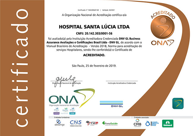 Certificado de Qualidade